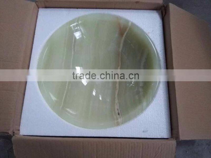 decorative green onyx basin in stock