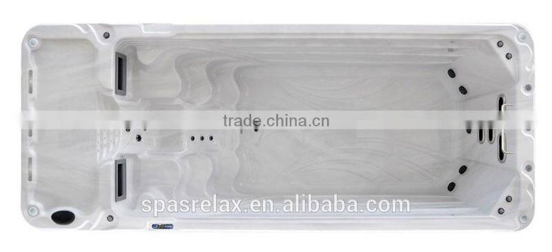 Outdoor cheap portable swim spa with acrylic massage tub.