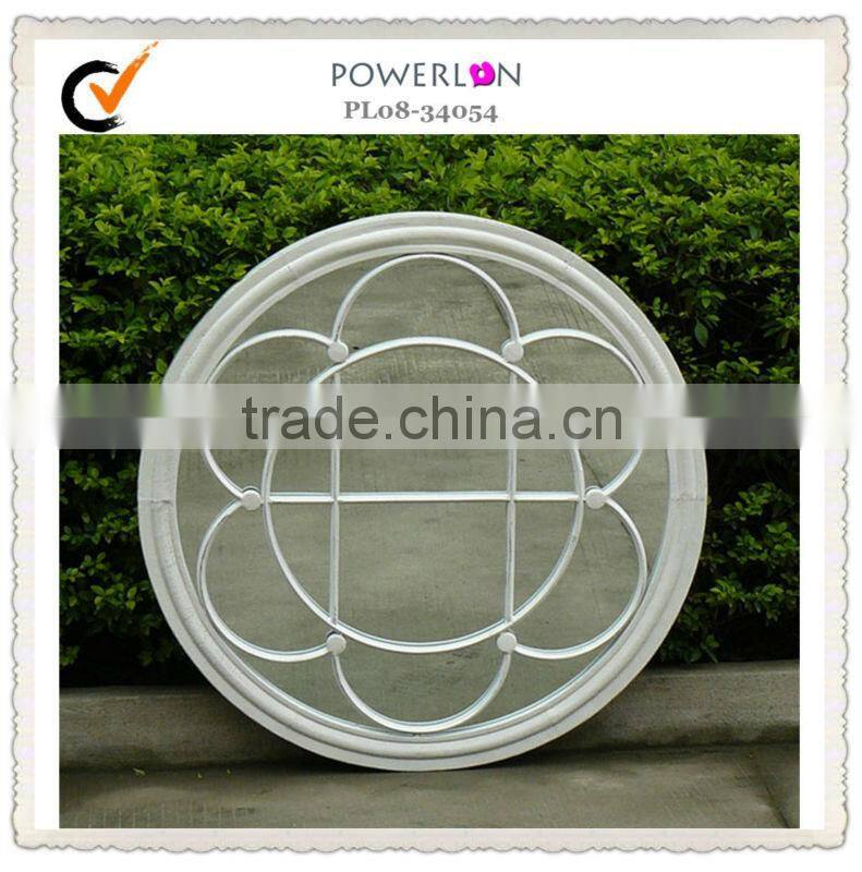 Round Decorative Metal Wall Days Decor Mirror