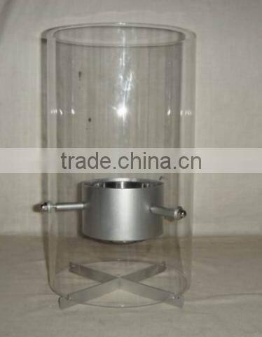 free standing round glass bio ethanol fireplace