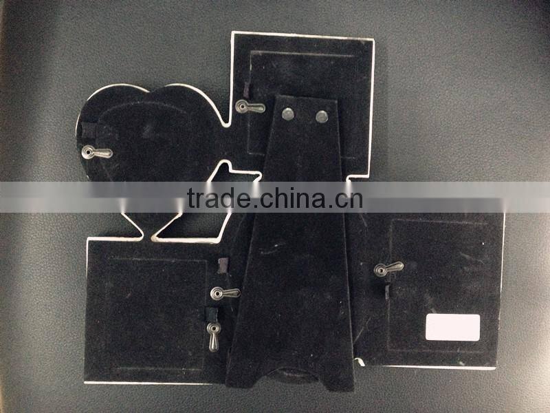 Handmade collage heart photo frames with multiple photo picture frames