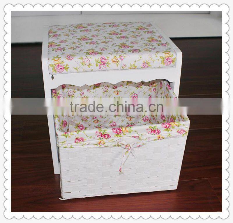 handmade white solid living room cabinet with drawers