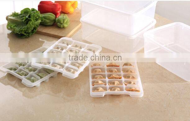 CY034 Household Article Fresh Dumpling Crisper Box Microwave Thawing Non Stick Food Tray Dumplings Preserving Box