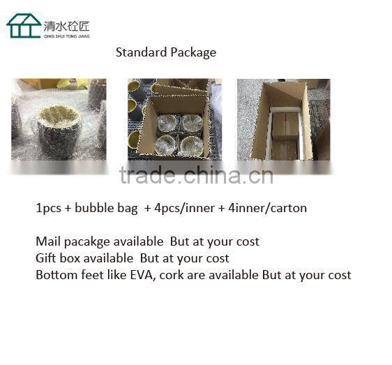 Sqaure Blue High Polished Terrazzo Bathroom accessory sets With Concrete Material