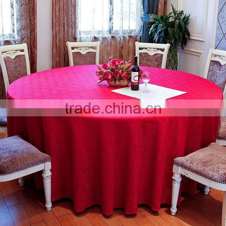 redround jacquard round table cloth for hotel restaurant weddings