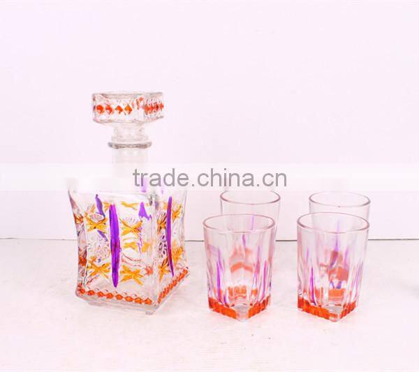 250ml glass beverage bottle with metal buckle