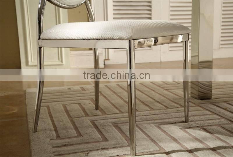 white cover silver banquet chair wedding chair