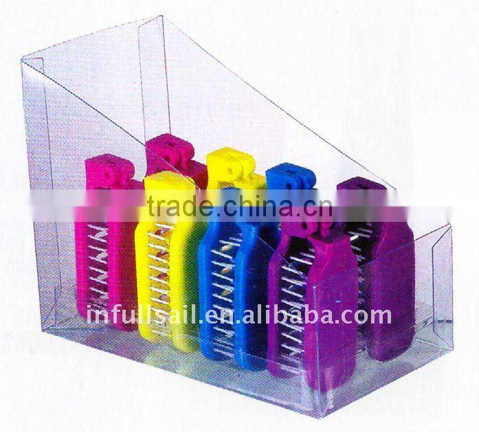 Folding hairdressing plastic comb