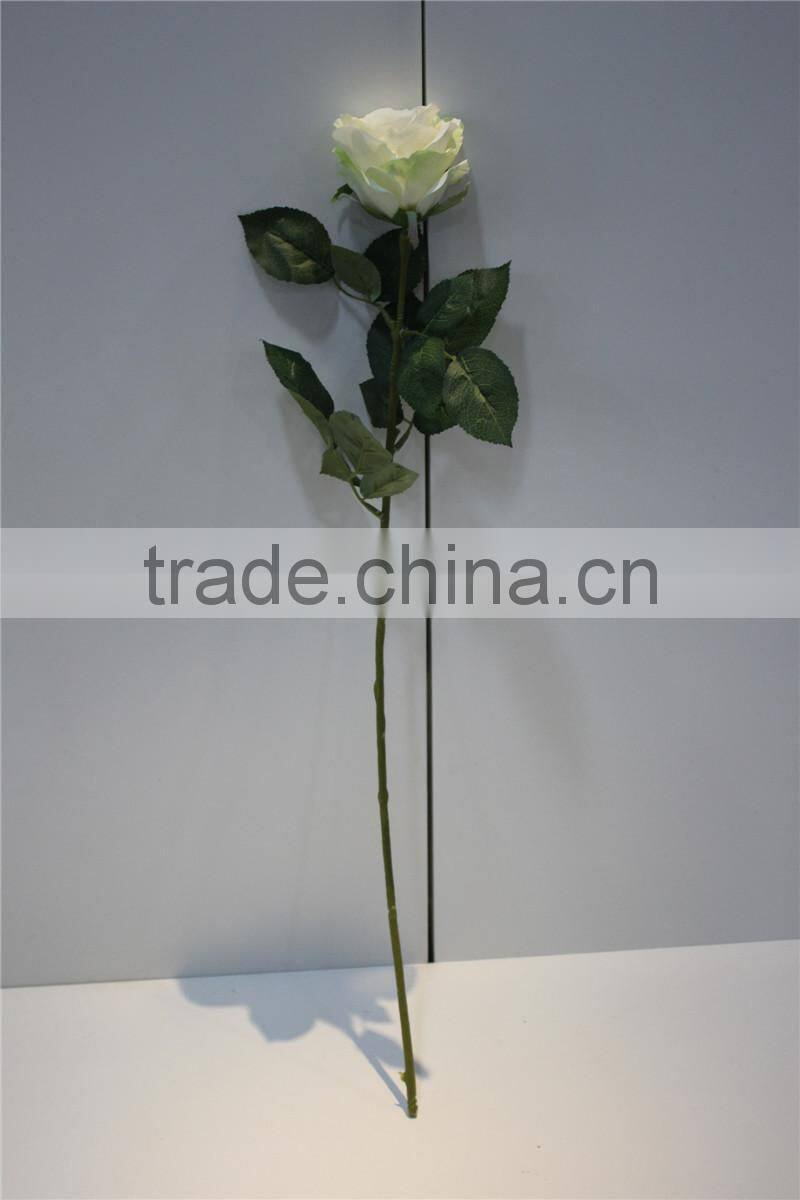 hot sale brand name decorative artificial flowers silk single rose