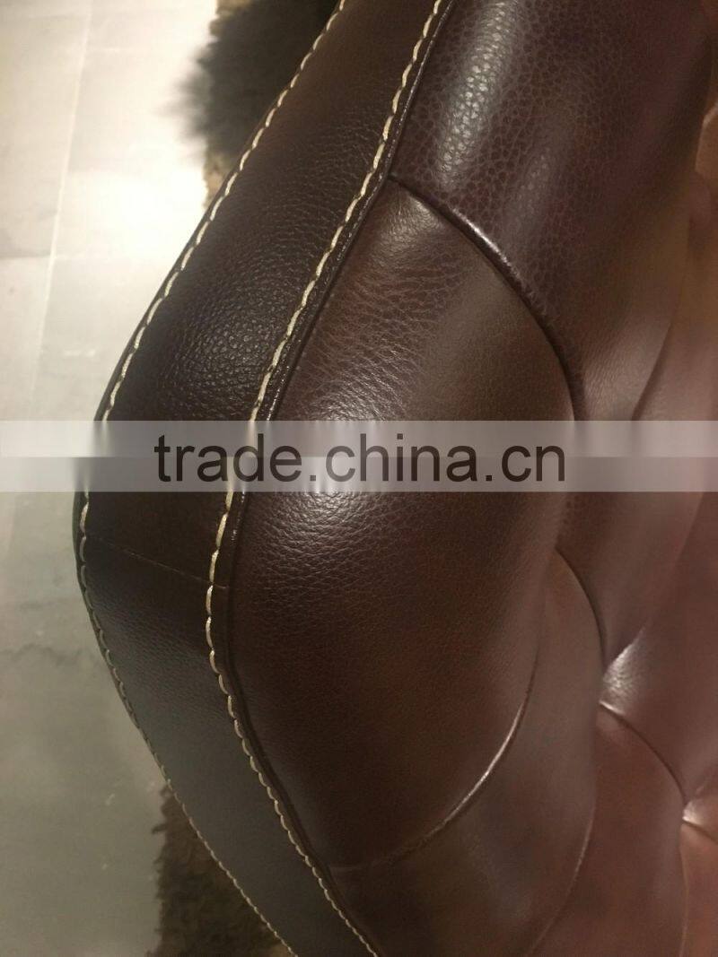 New design high quality top grain leather sofa fashion furniture modern KD-S1808