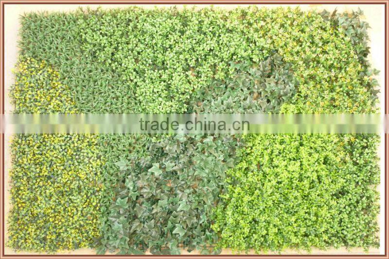 Green wall grass bush mixed design for indoor and outdoor decoration