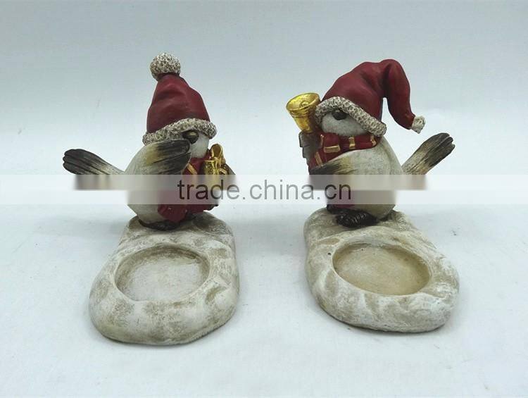 Custom resin lovely hedgehog figurine animal candle holder