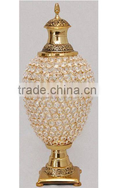 gold plated small candle stand