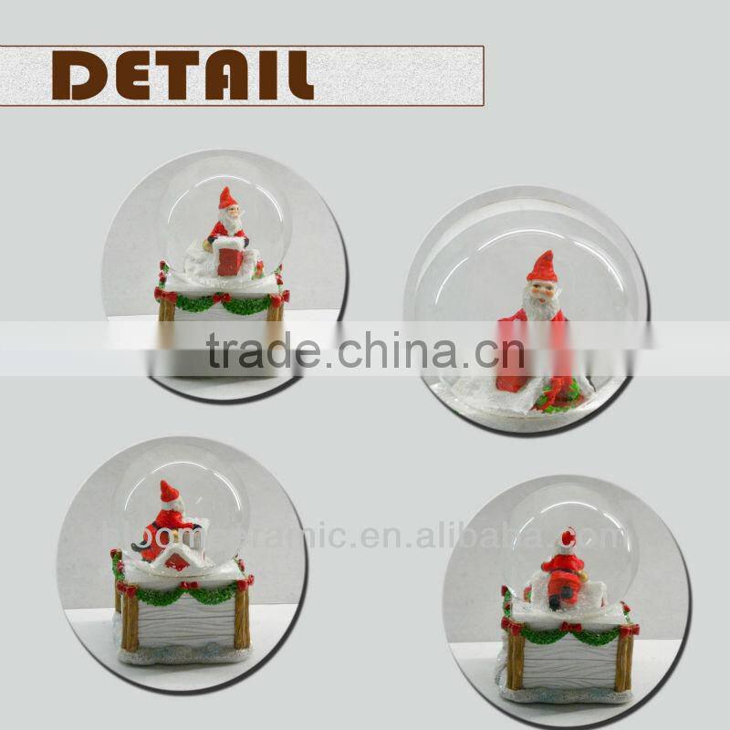 2014 Beautiful cheap santa water globe