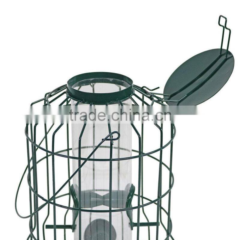 Hanging humming bird feeder