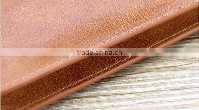 Portable genuine leather pouch smart phone case with earphone for iphone 7/7 Plus