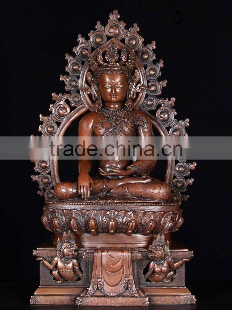 antique religious metal craft tibetan buddha statue for Casting Technique