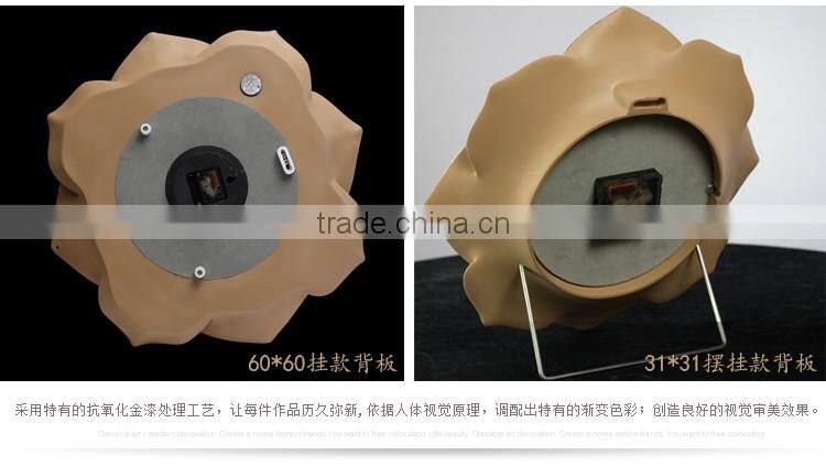 M28B Momoda Creative modern fancy elegant 3D flower wall clock quiet quartz home decoration large wall table clock set