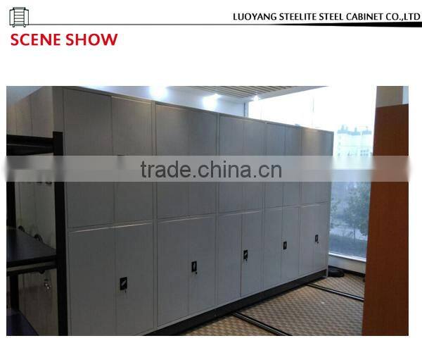 School Furniture Powder Coating University Library Bookcase on Wheels