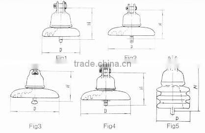 porcelain bell type insulator with high quality