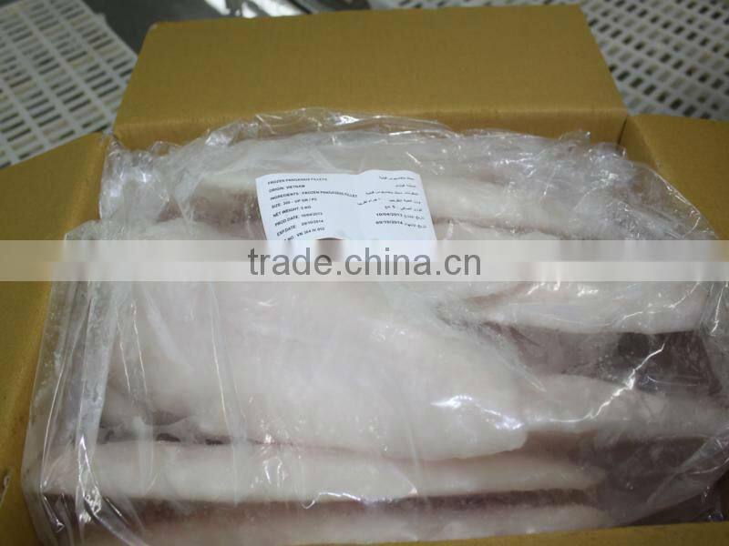 FRESH FROZEN WELL TRIMMED PANGASIUS WHITE FILLET OF ALO SEAFOOD CO.,