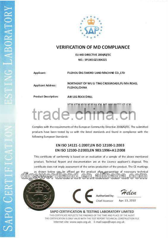 drill parts quality promised rock and complete in specifications