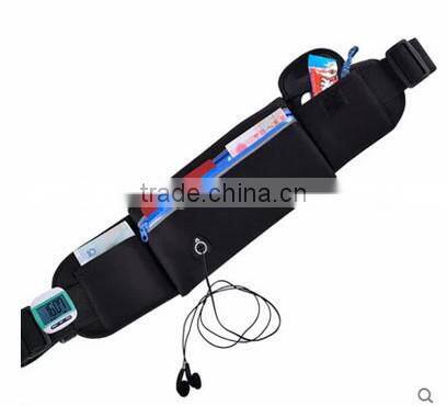 Outdoor Neoprene sports light waist running belt jogging bag