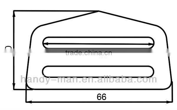 A2786 Aluminum Safety 15kN Stamped Adjuster Buckle