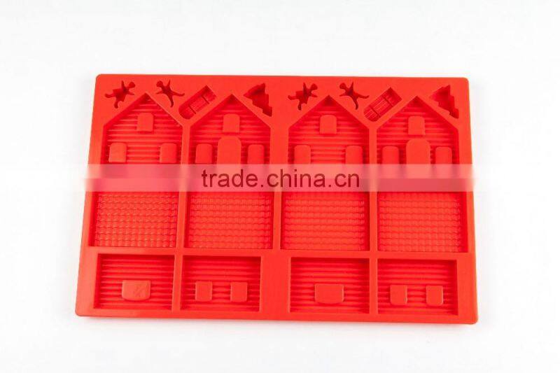 11200 Gingerbread House shape Silicone cake mold