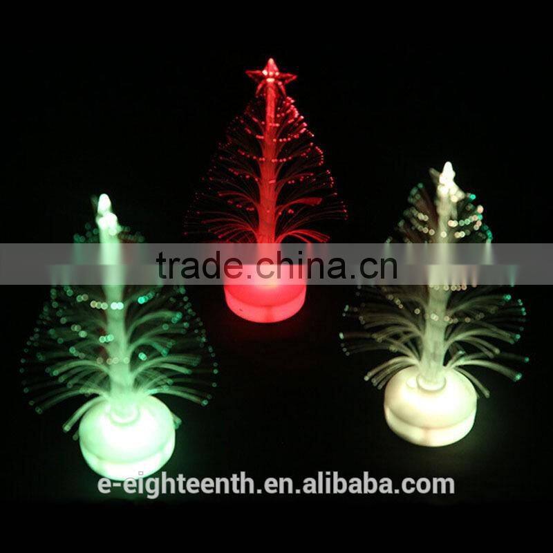 2016 popular Colorful LED Fiber Optic Nightlight Christmas Tree Lamp Light Children Xmas Gift