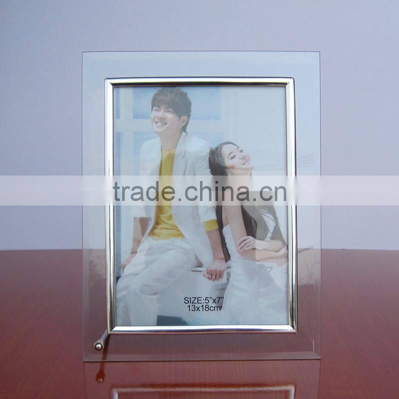 2015 Wedding Decoration Wholesale Crystal Glass Picture Frames