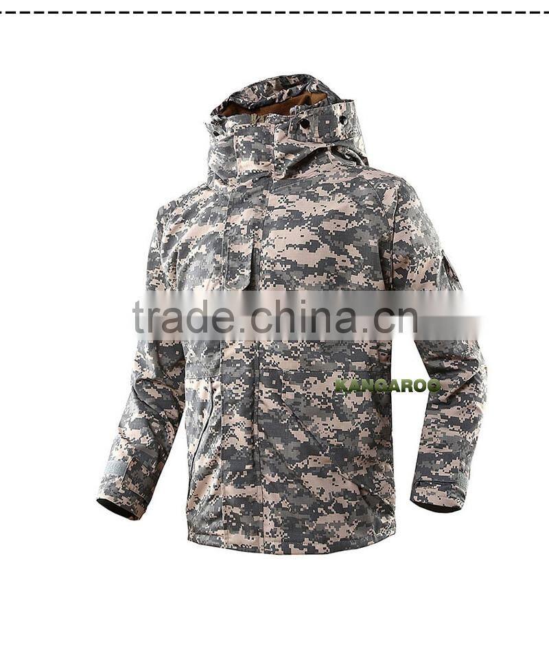 Army Hooded Camouflage Jacket Military