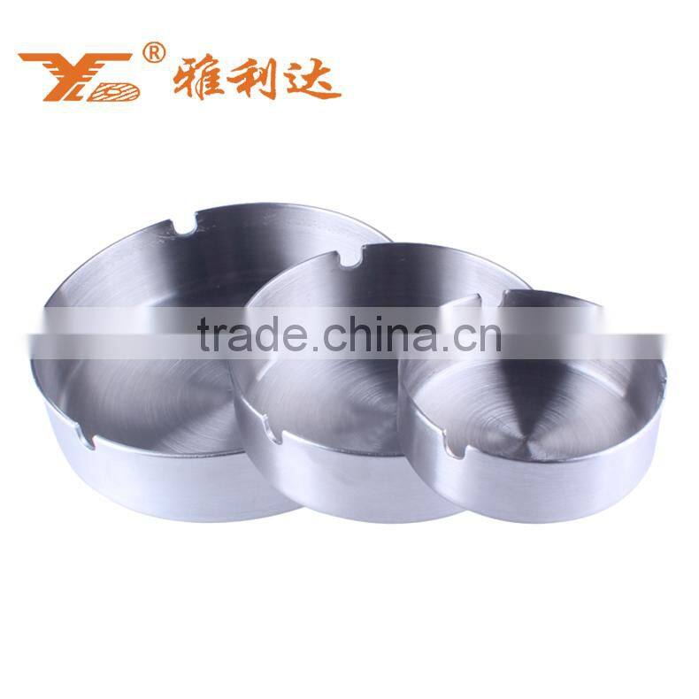 10cm Stainless steel cigarette table ashtray for home