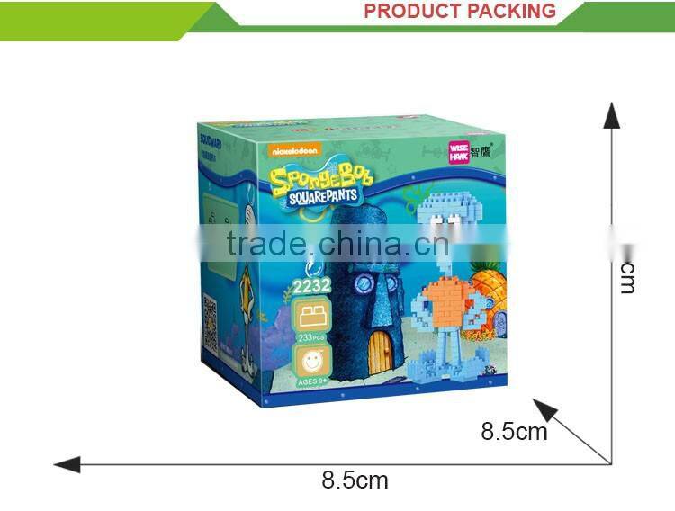 Interesting entertainment children big plastic mini brick game