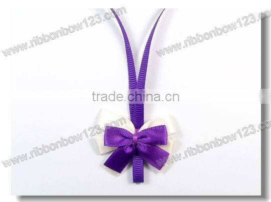 satin bows with pearl bead