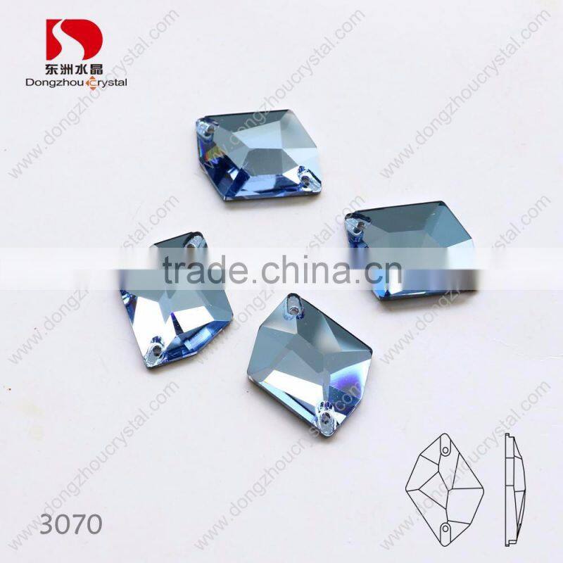 Dysmorphism Dongzhou 202 color flat back sew on k5 crystal stones