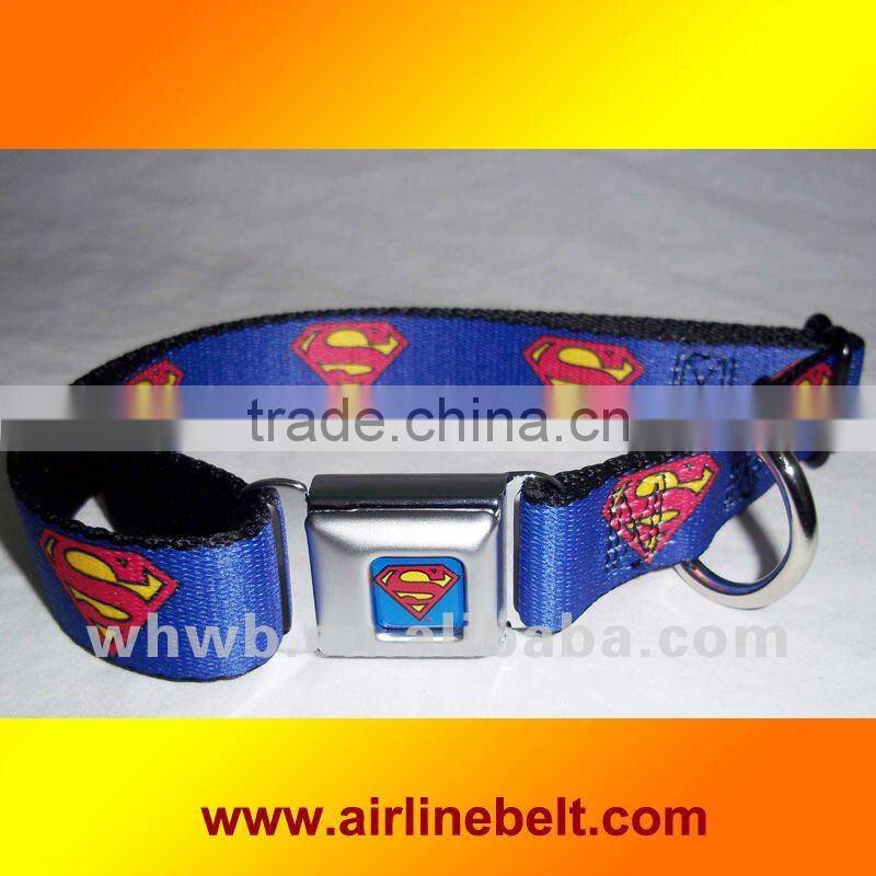 Top quality superman dog collars