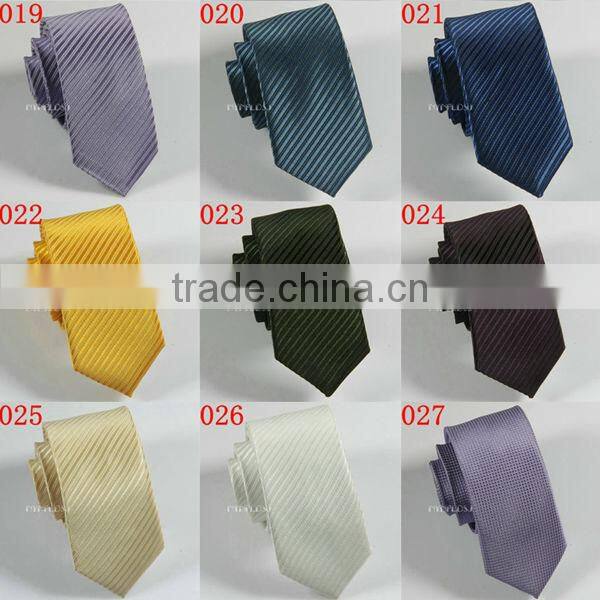 HD-T18 2014 Men's new fashion polyester striped tie,custom checked neck tie