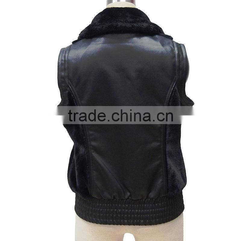 Ladies short fur waistcoat