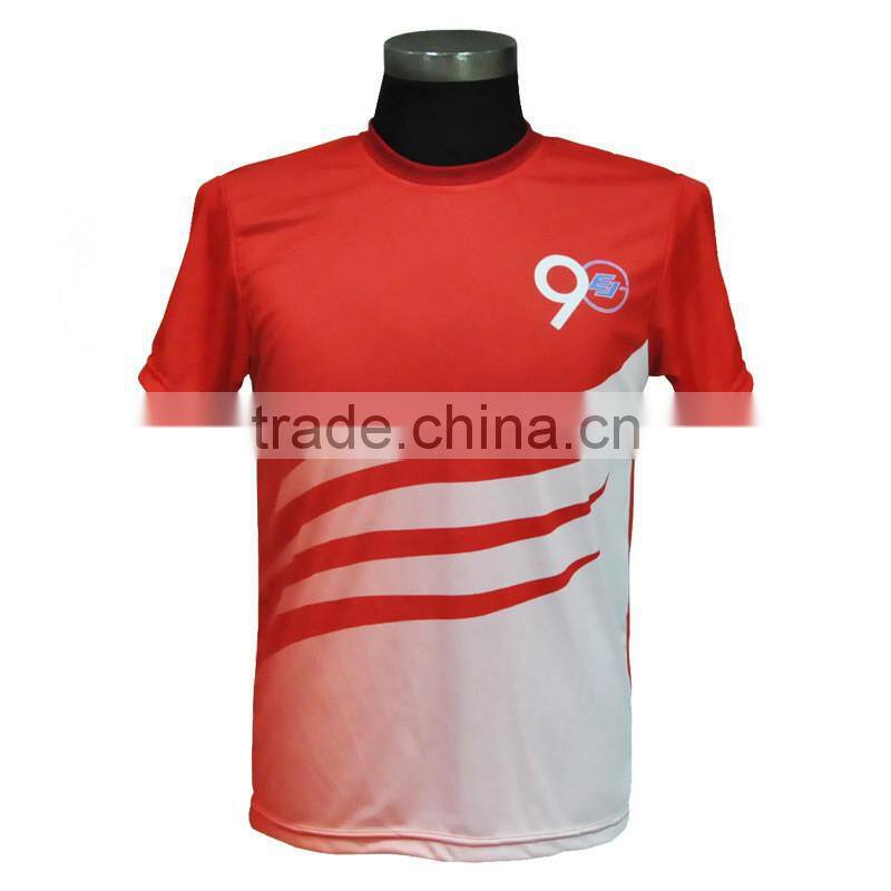 Baseball sport sublimation t shirt with number printing in v-neck style