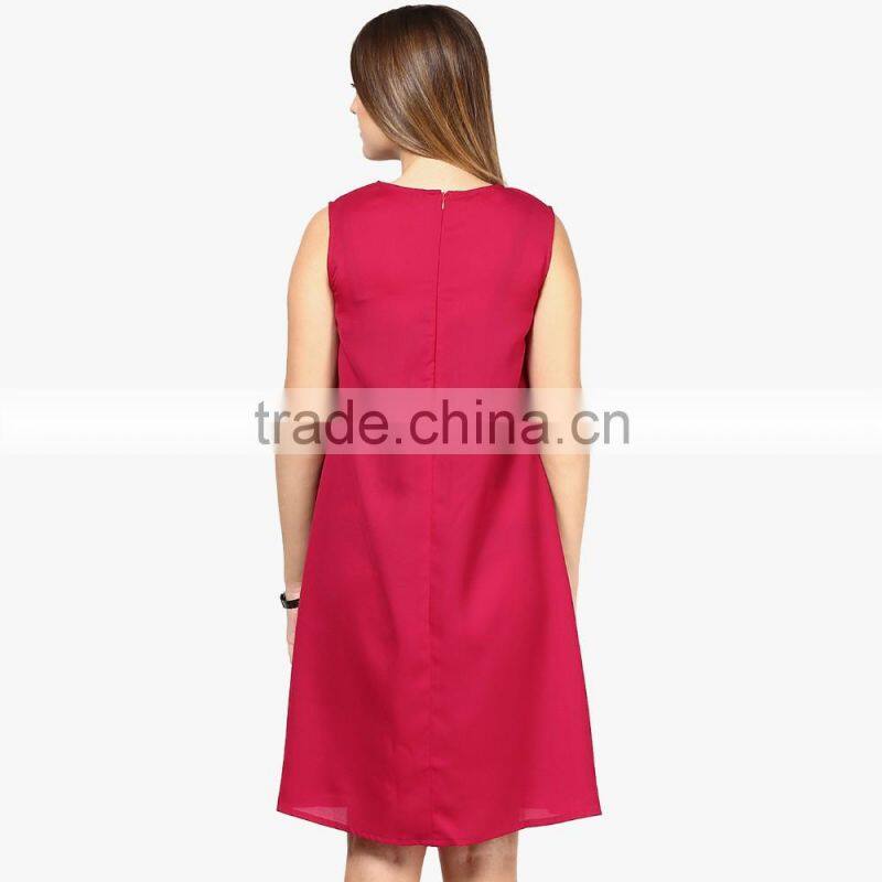factory price red blank sleeveless chiffon maternity clothes dresses
