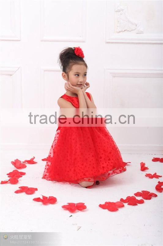 2017 Hottest Red Flower Girl wedding headdress