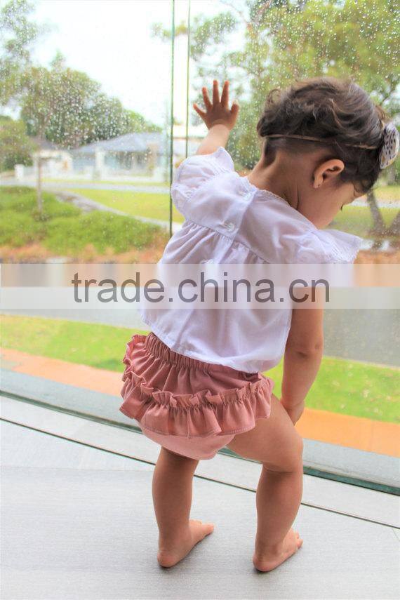 Top Quality Cotton Shorts Plain White Kids Underwear Infant Baby Bloomer