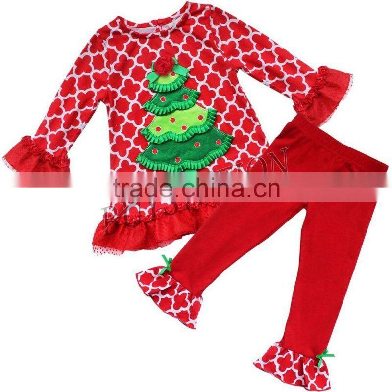 HOT sale children ruffle clothing cute animal clothes baby clothes kids outfit