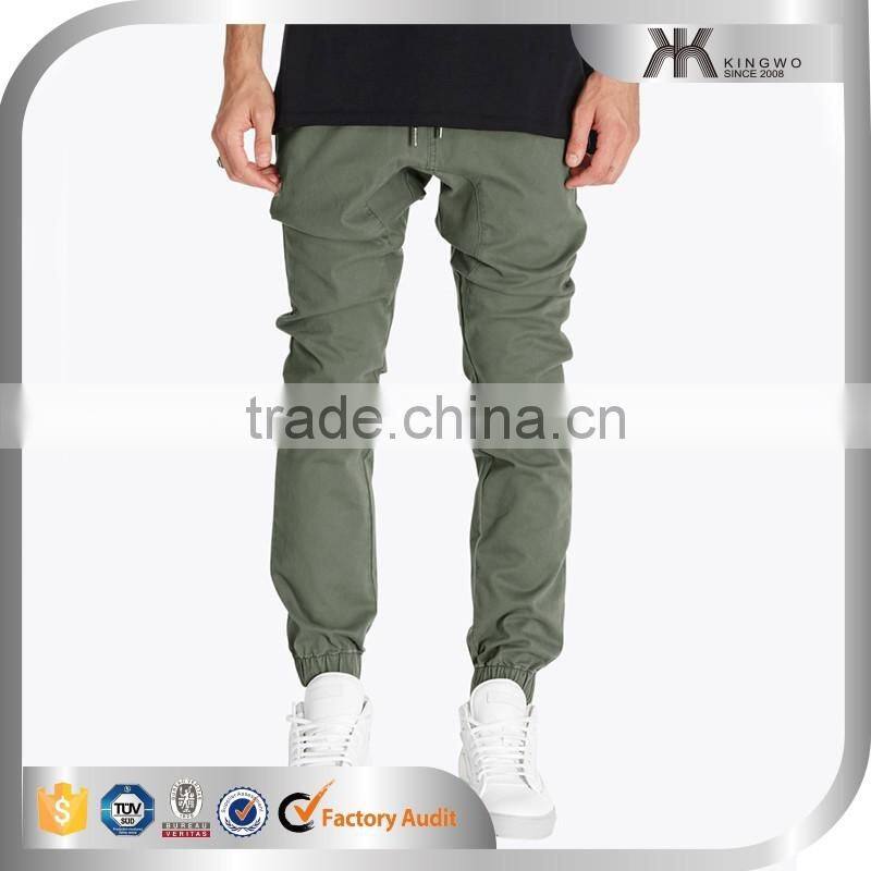 Solid Men Track Pants, Baggy Harem Pants, Man Elastic Leg Opening Jogger Pants