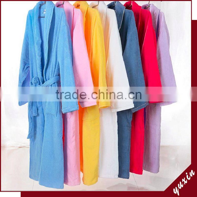 Men bathrobe dressing gown towelling bathrobe spa cotton robe RT00