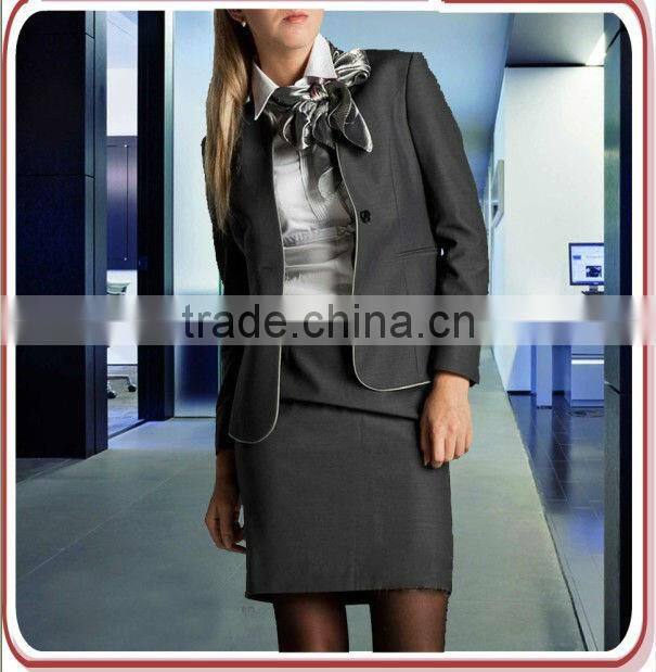 one button fashionable lady business suit