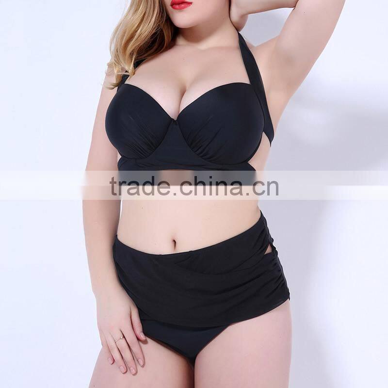Nylon Plus Size Tankinis Set