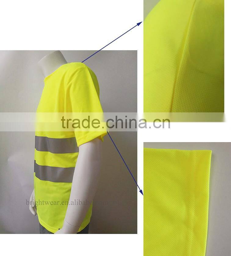 ANSI 107 Lime short sleeve birdeye mesh security t-shirt