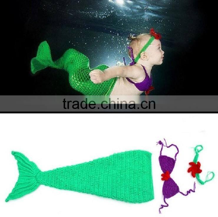 Newborn Costume baby hat Short Set handmade Knit crochet photography props 2 pcs outfits